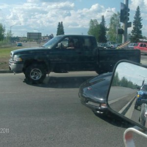 i didnt get in time, black vette